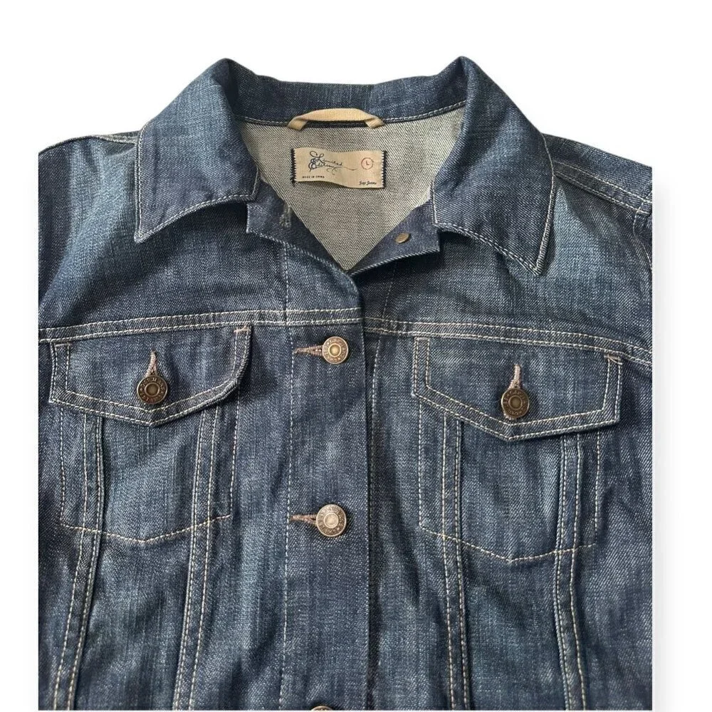 GAP Limited Edition Blue Denim Jean Jacket, Size L - Picture 9 of 12